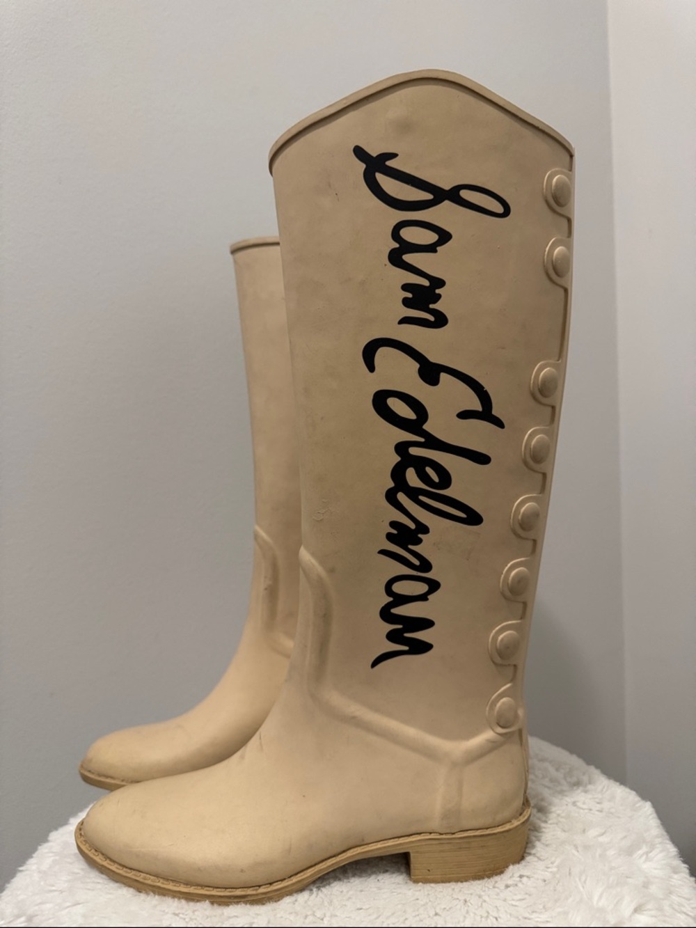 Sam Eldelman - tall rubber rain boots